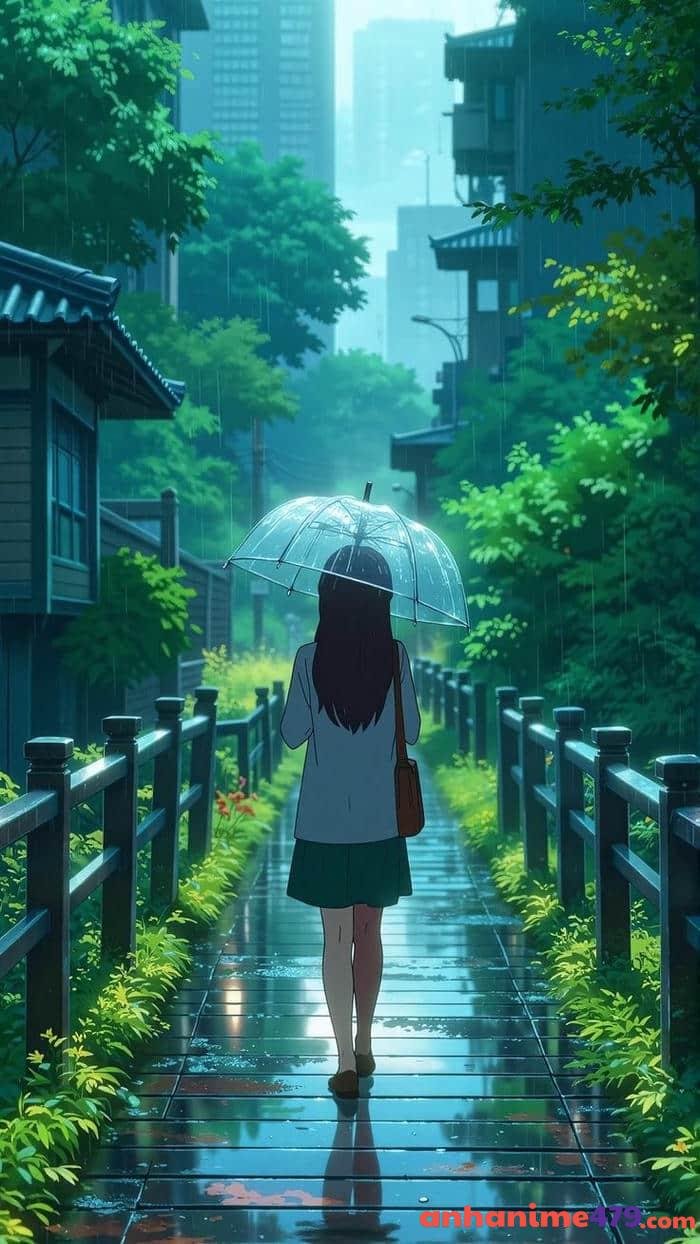 anime 4k đồng cỏ xanh