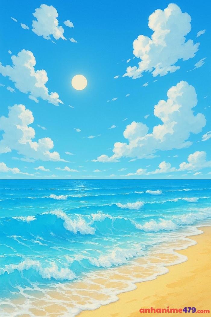 anime bãi biển cát vàng