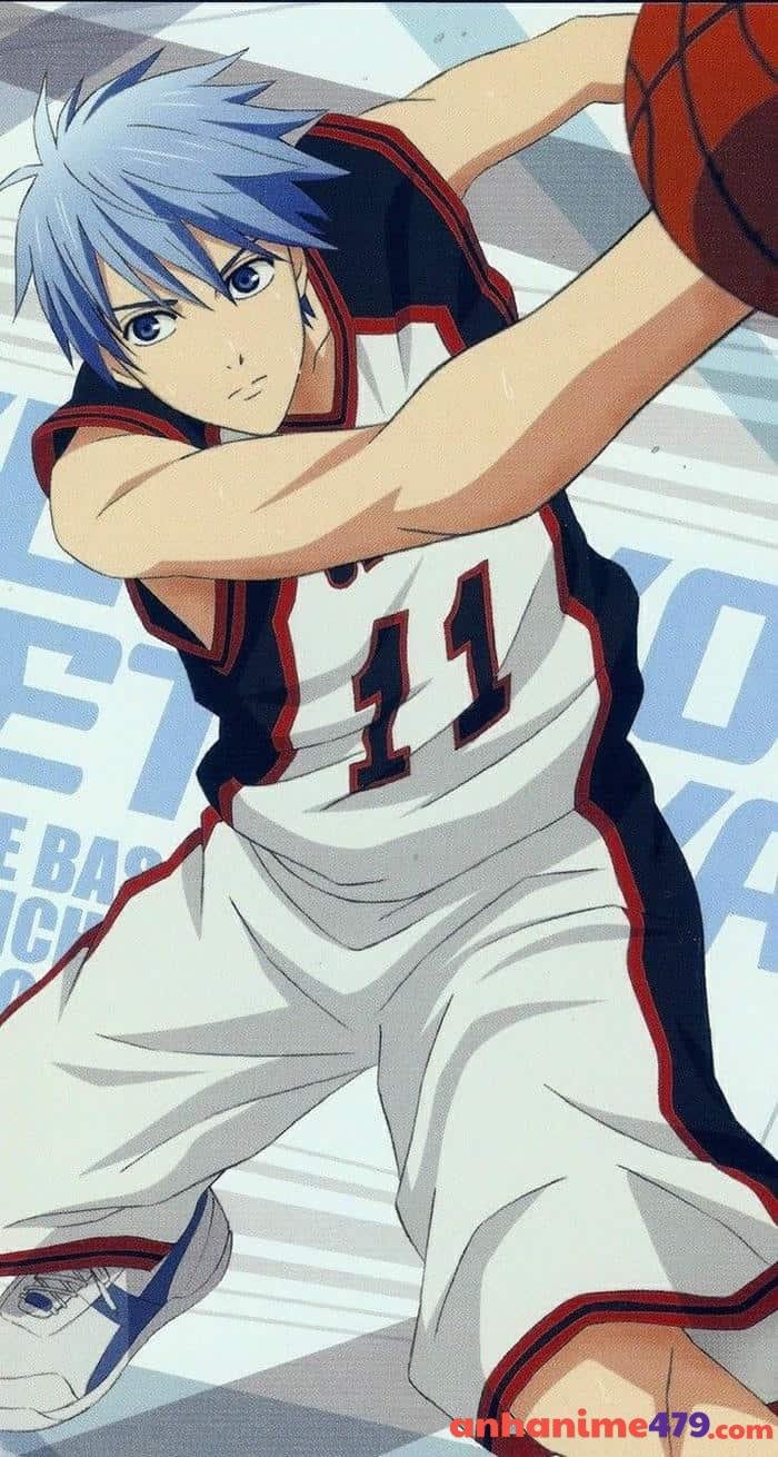 anime bóng rổ cầm bóng