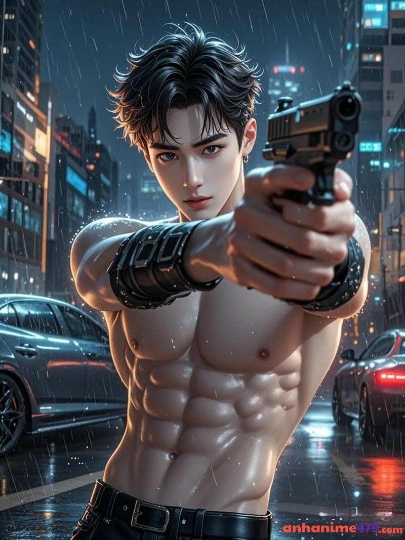 anime boy ánh mắt sắc