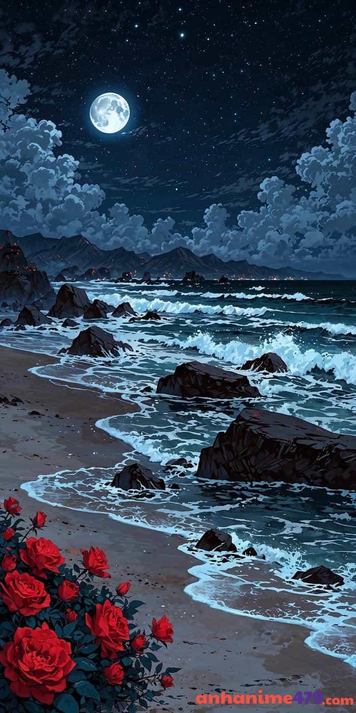 anime cảnh biển bình yên