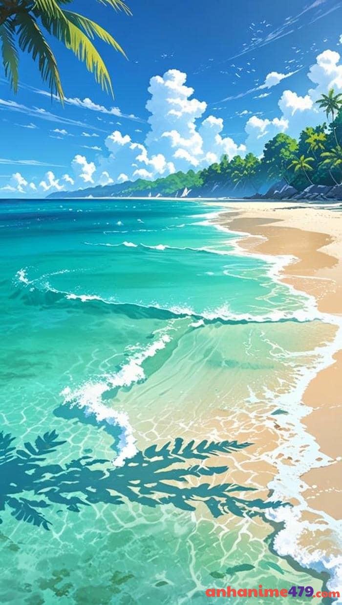 anime cảnh biển mùa hè
