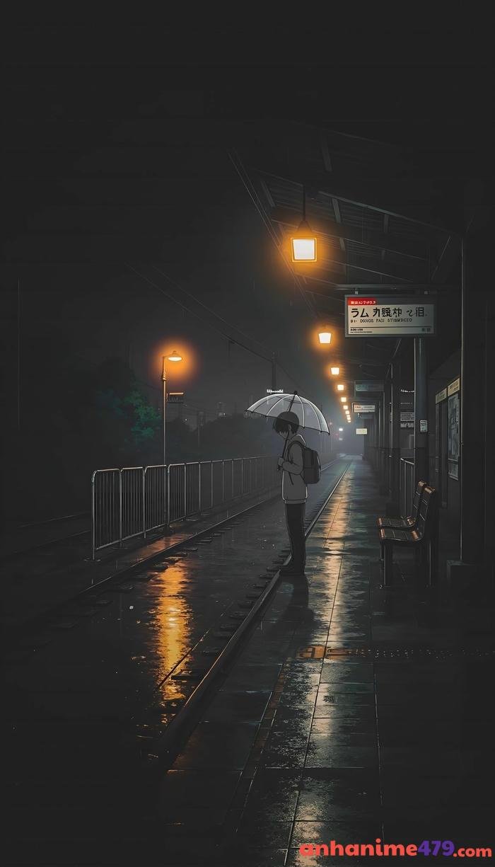 anime cảnh mưa đẹp