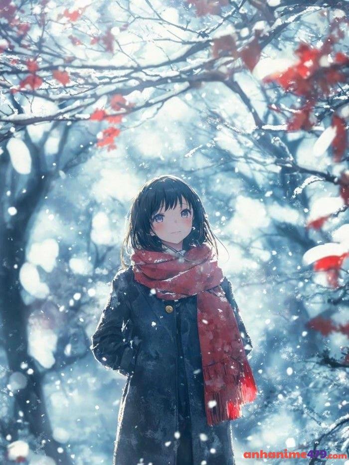 anime cảnh mùa đông tuyệt vời