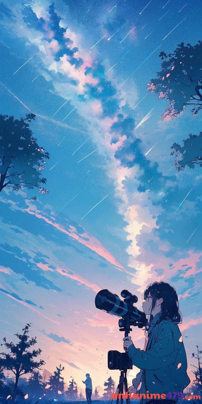 anime cảnh tuyết trắng mùa đông