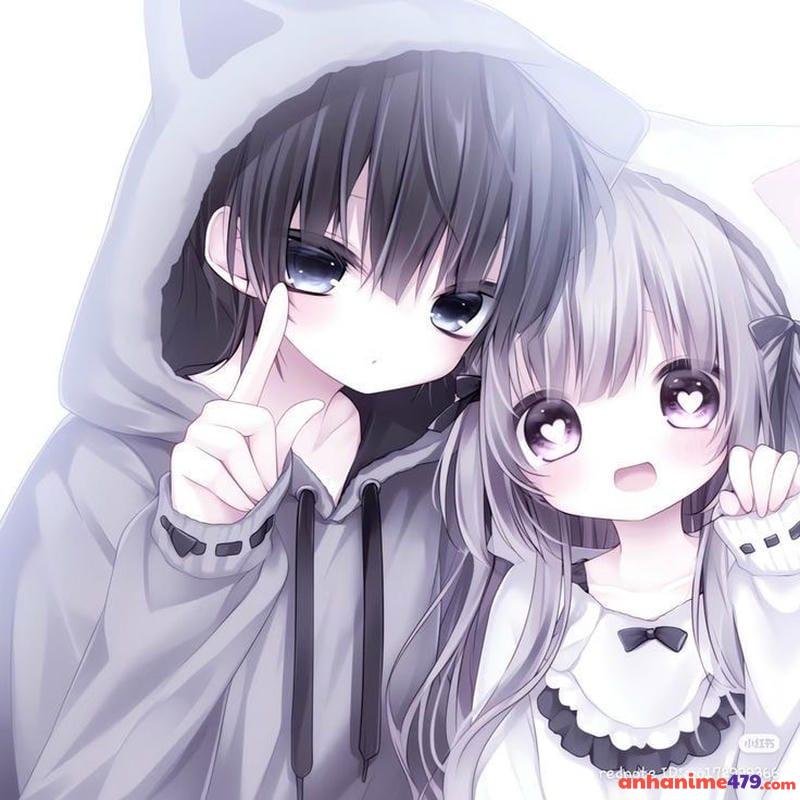 anime cặp đôi chibi cute