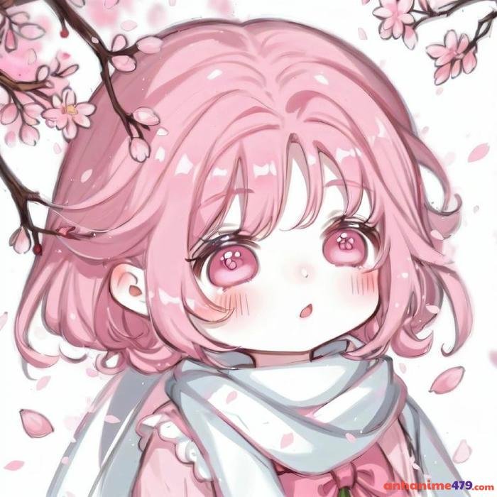 anime cô gái hồng