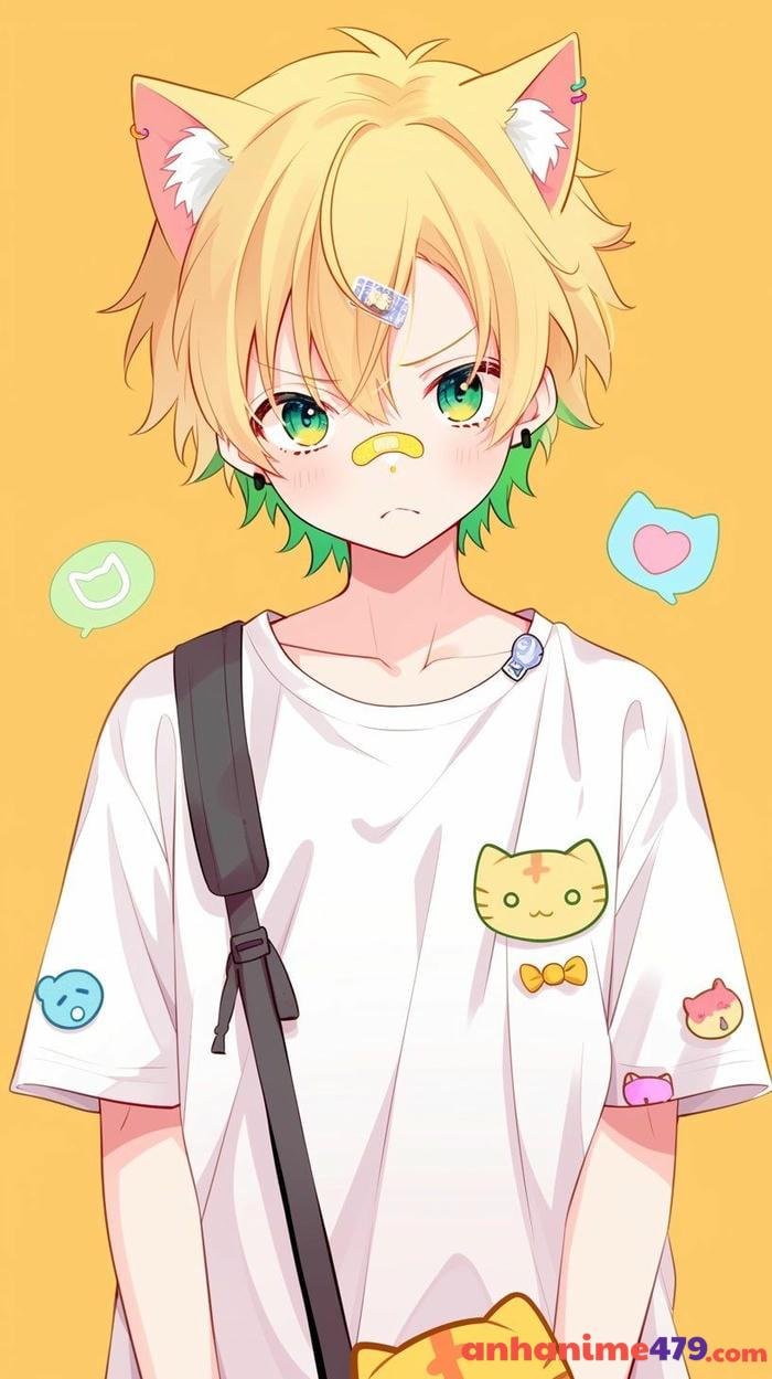 anime cute nam học sinh