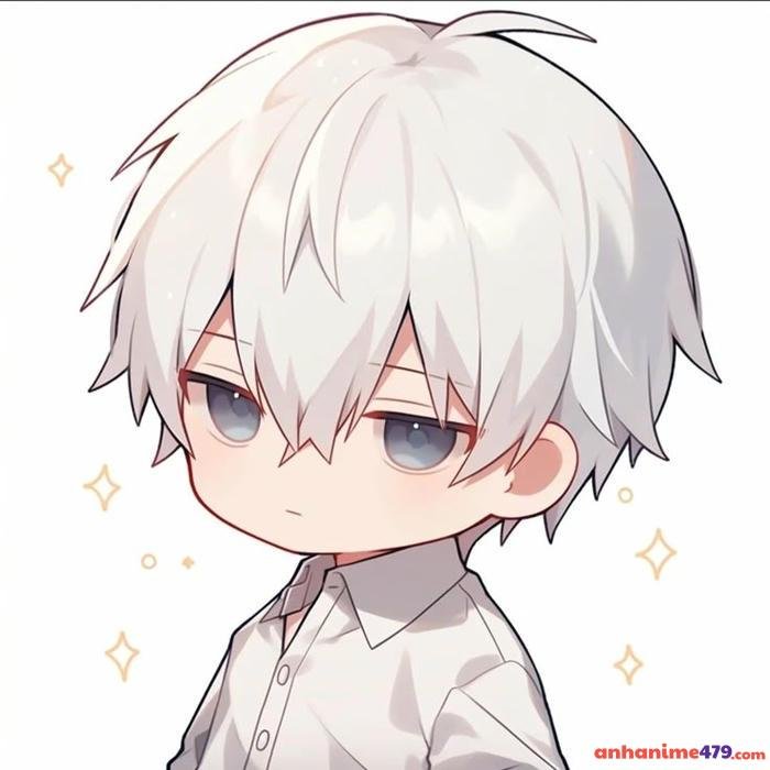 anime cute nam ngồi