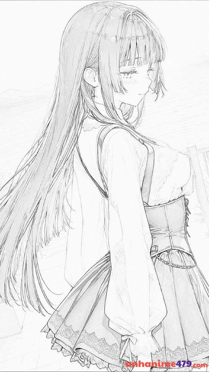 anime đen trắng đẹp