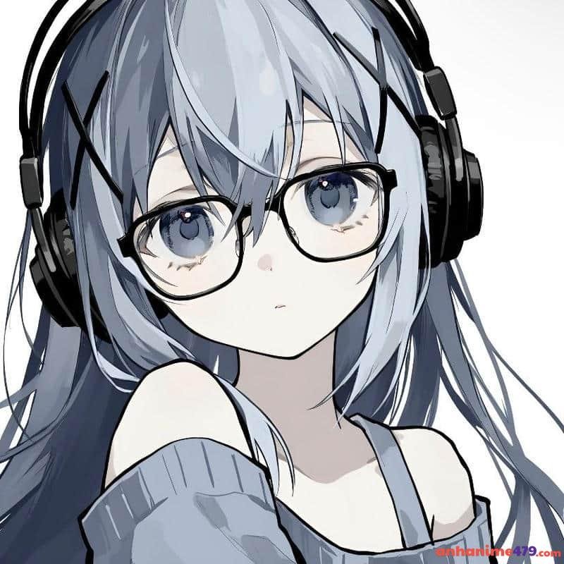 anime đeo kính cute