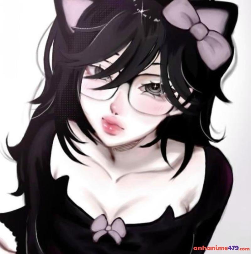 anime đeo kính gái