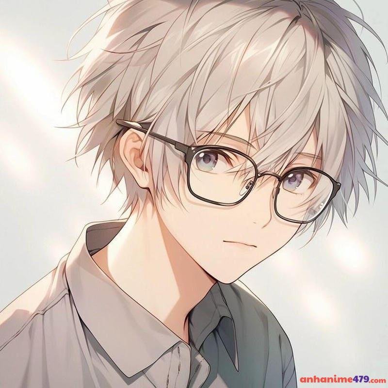 anime đeo kính nam sinh