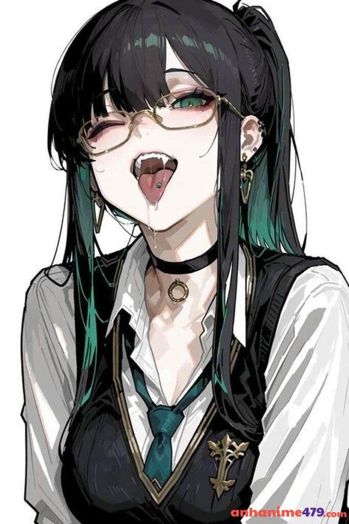 anime đeo kính nữ