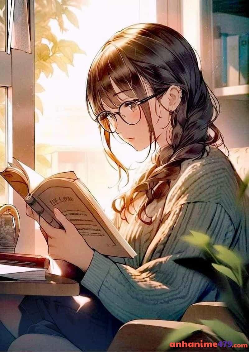 anime đeo kính nữ đẹp