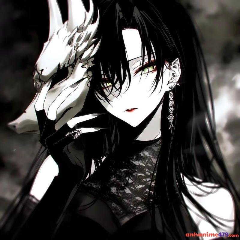 anime girl lạnh lùng cá tính nền