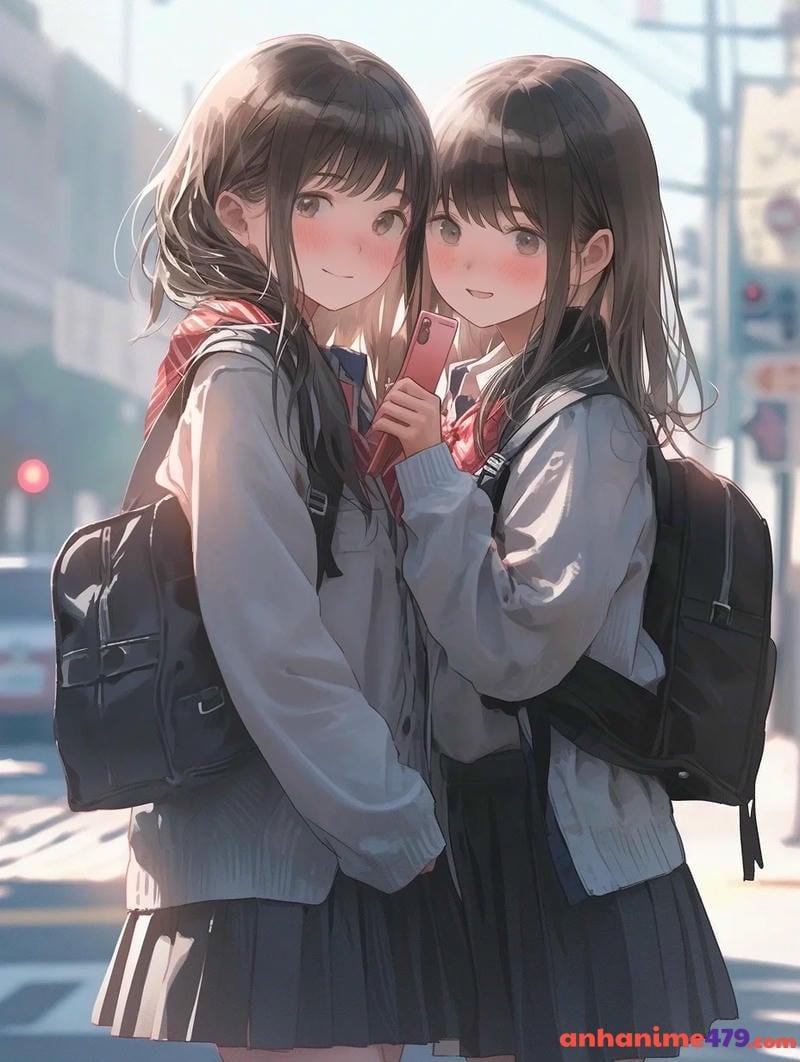 anime girl school uniform