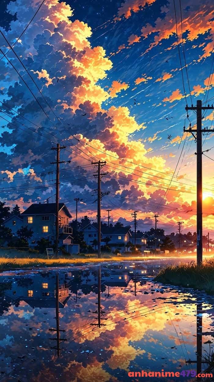 anime hoàng hôn rạng rỡ
