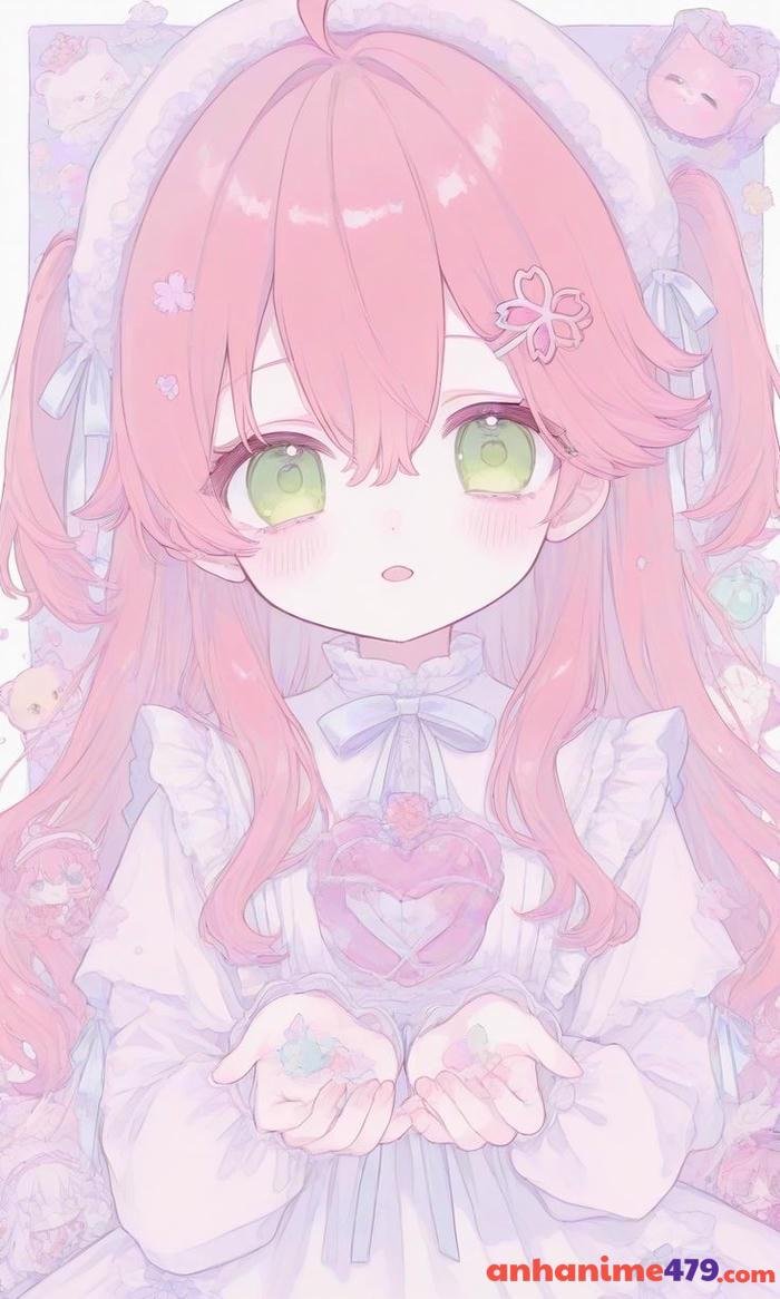 anime hồng pastel
