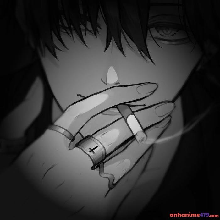 anime hút thuốc cô đơn quá