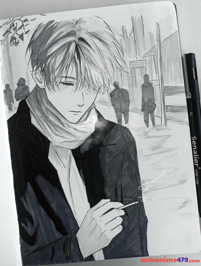 anime hút thuốc cực chất