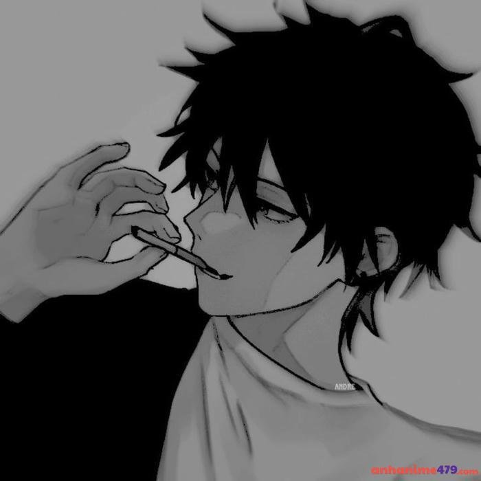 anime hút thuốc đáng buồn