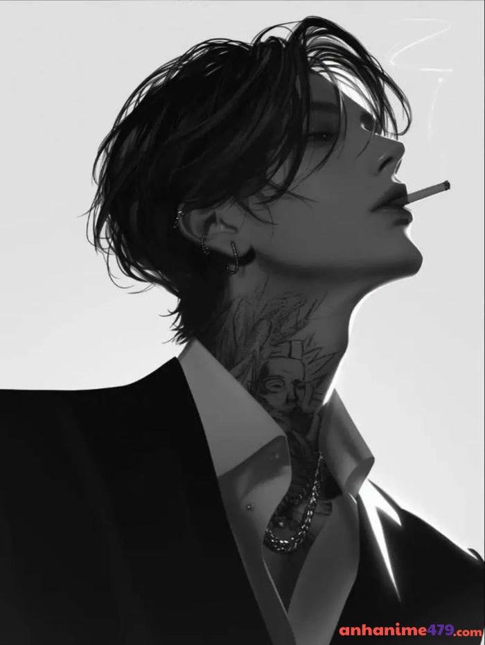 anime hút thuốc đẹp trai