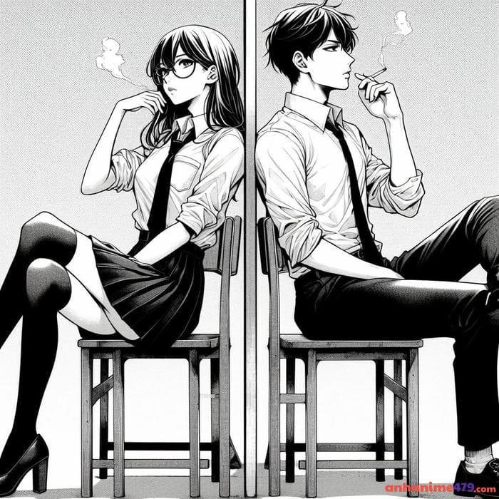 anime hút thuốc lạnh lùng