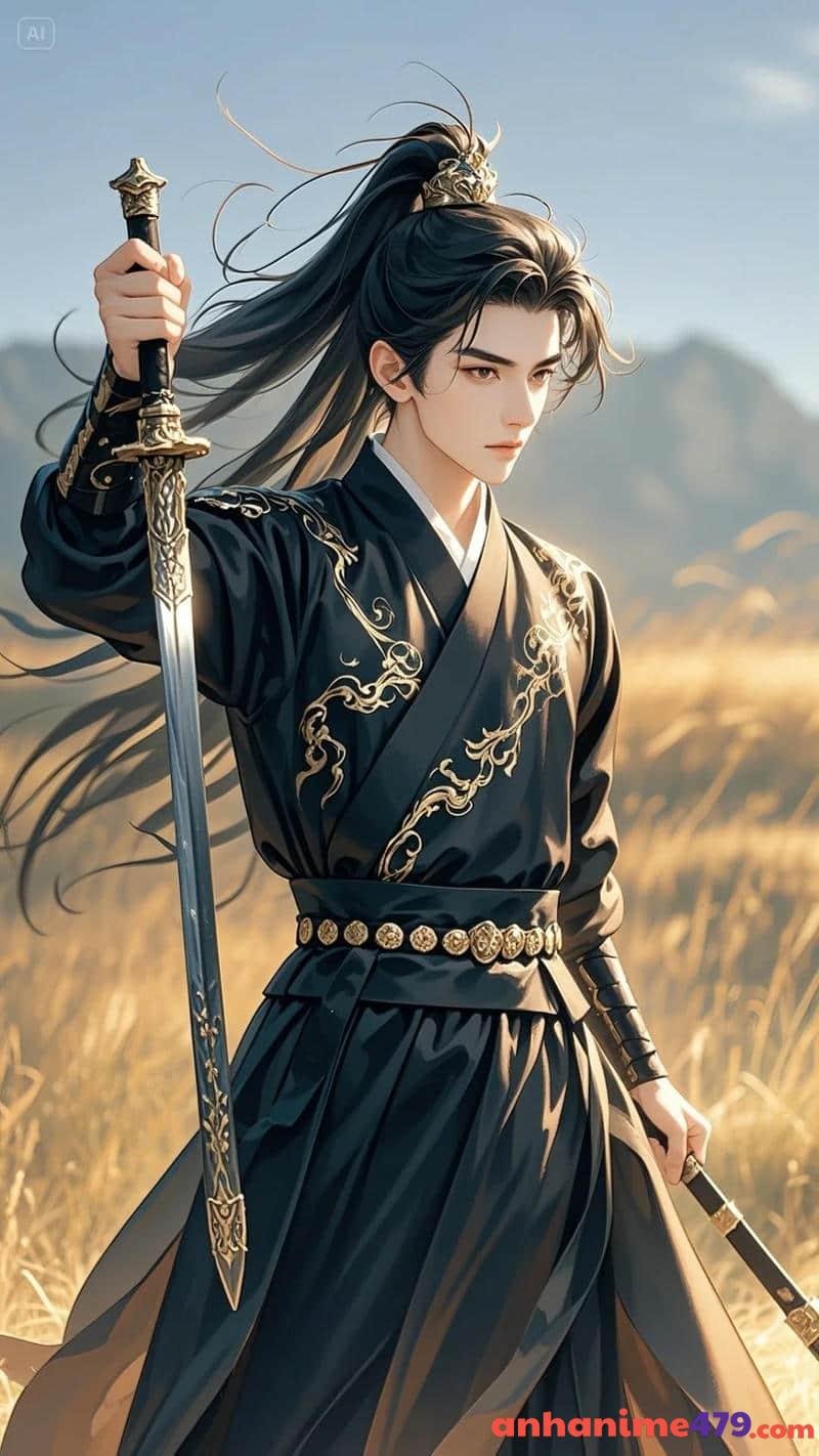 anime nam ngầu cùng thanh kiếm
