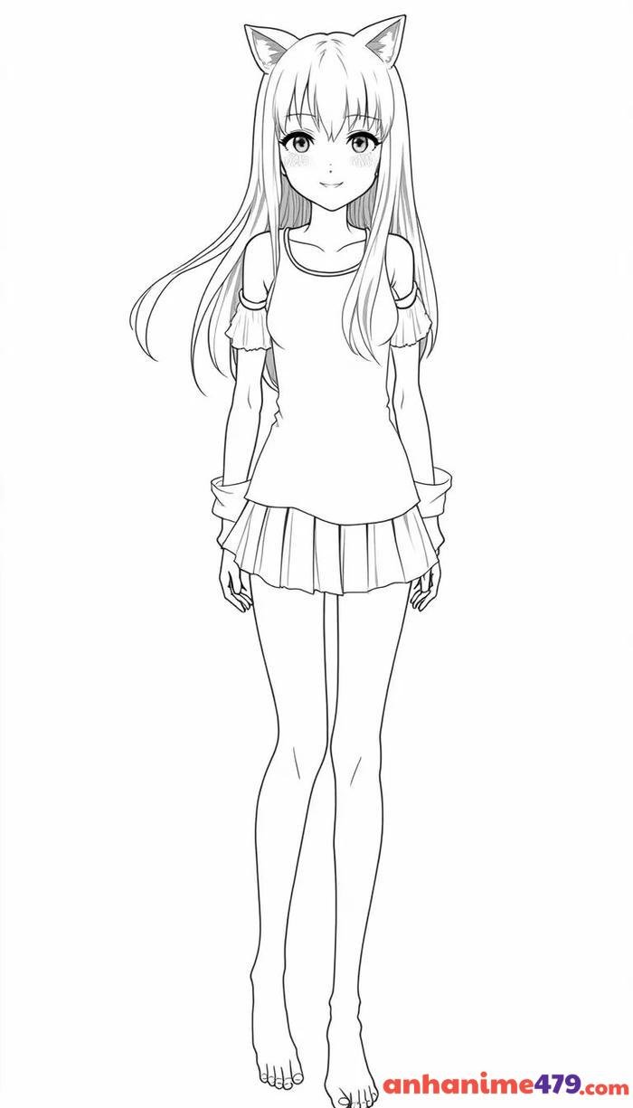 anime nghệ thuật tô màu