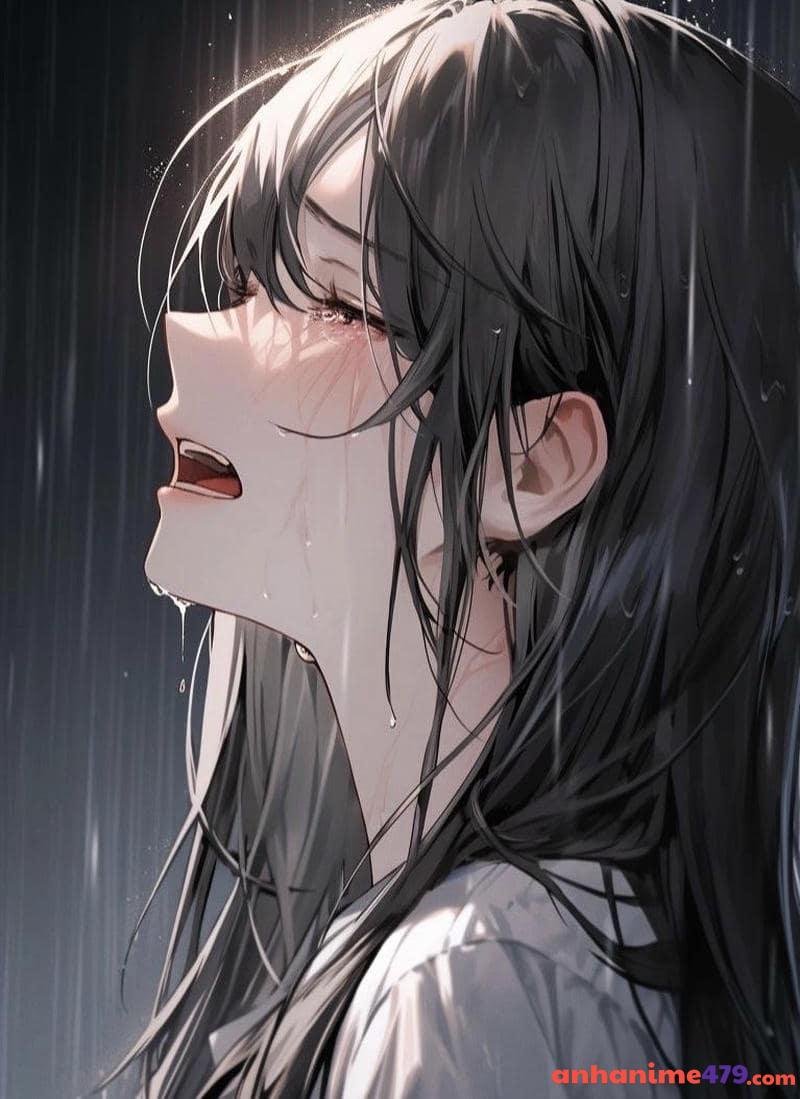 anime nữ buồn rầu hình ảnh