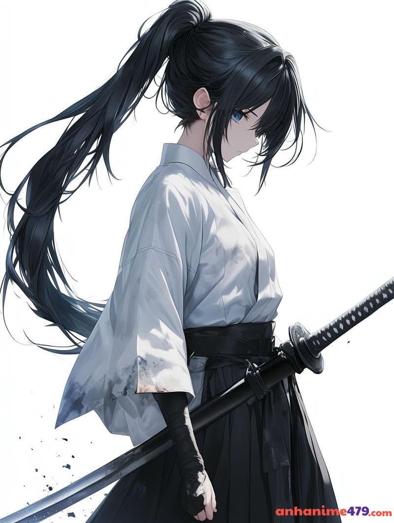 anime nữ cầm kiếm