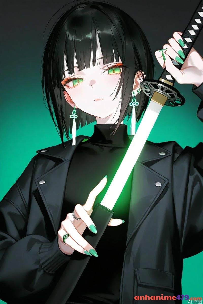 anime nữ cầm kiếm ngầu