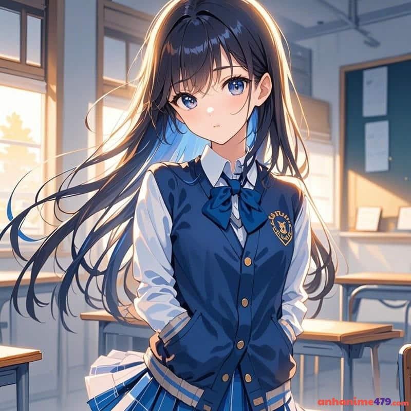 anime nữ học sinh hình nền