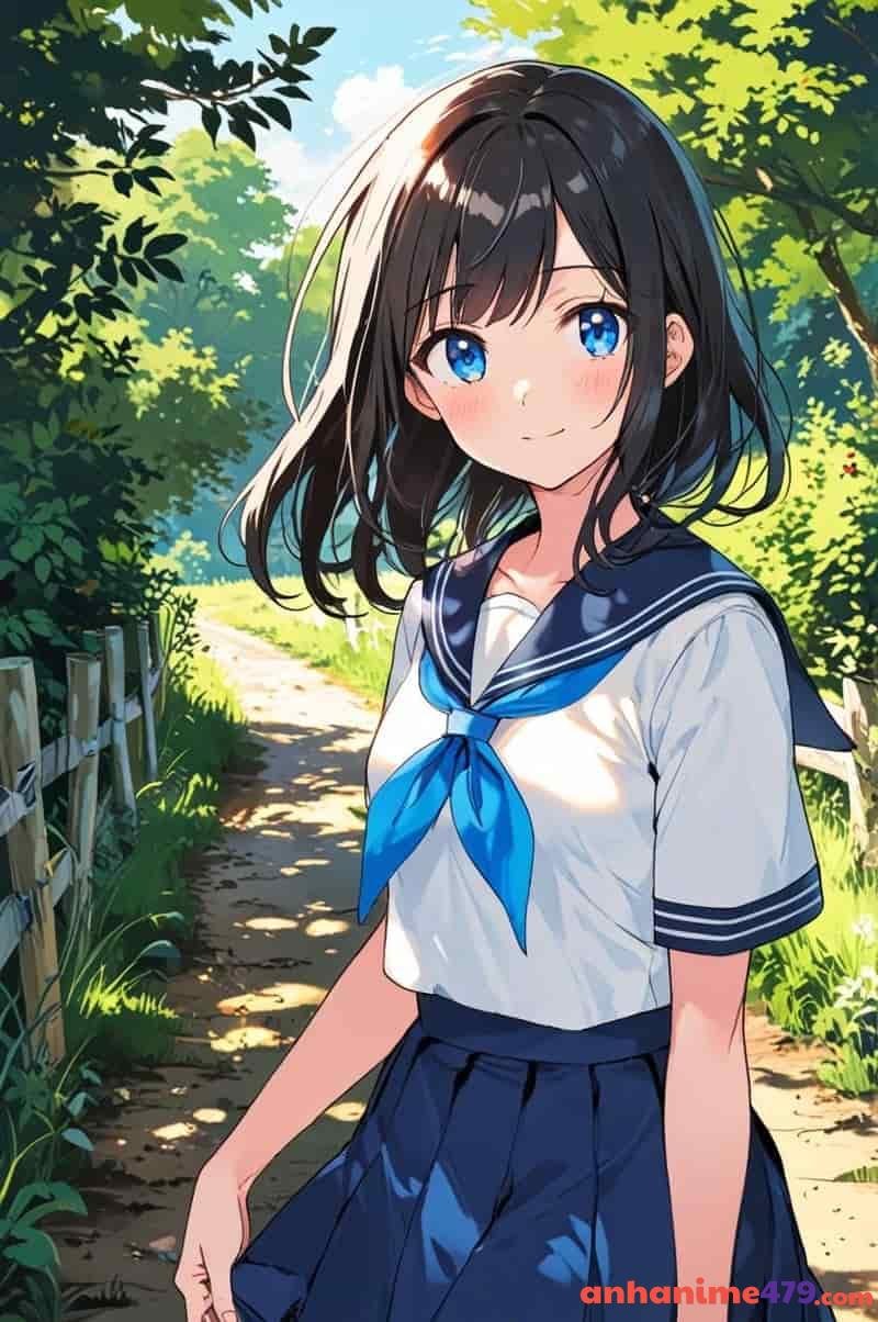 anime nữ học sinh trẻ