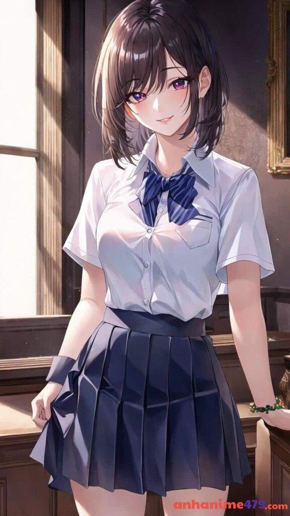 anime nữ học sinh xinh