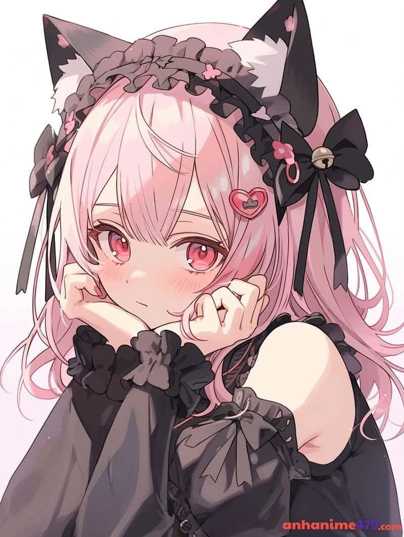 anime nữ tóc hồng ảnh đẹp