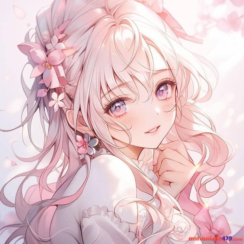 anime nữ tóc hồng đepp