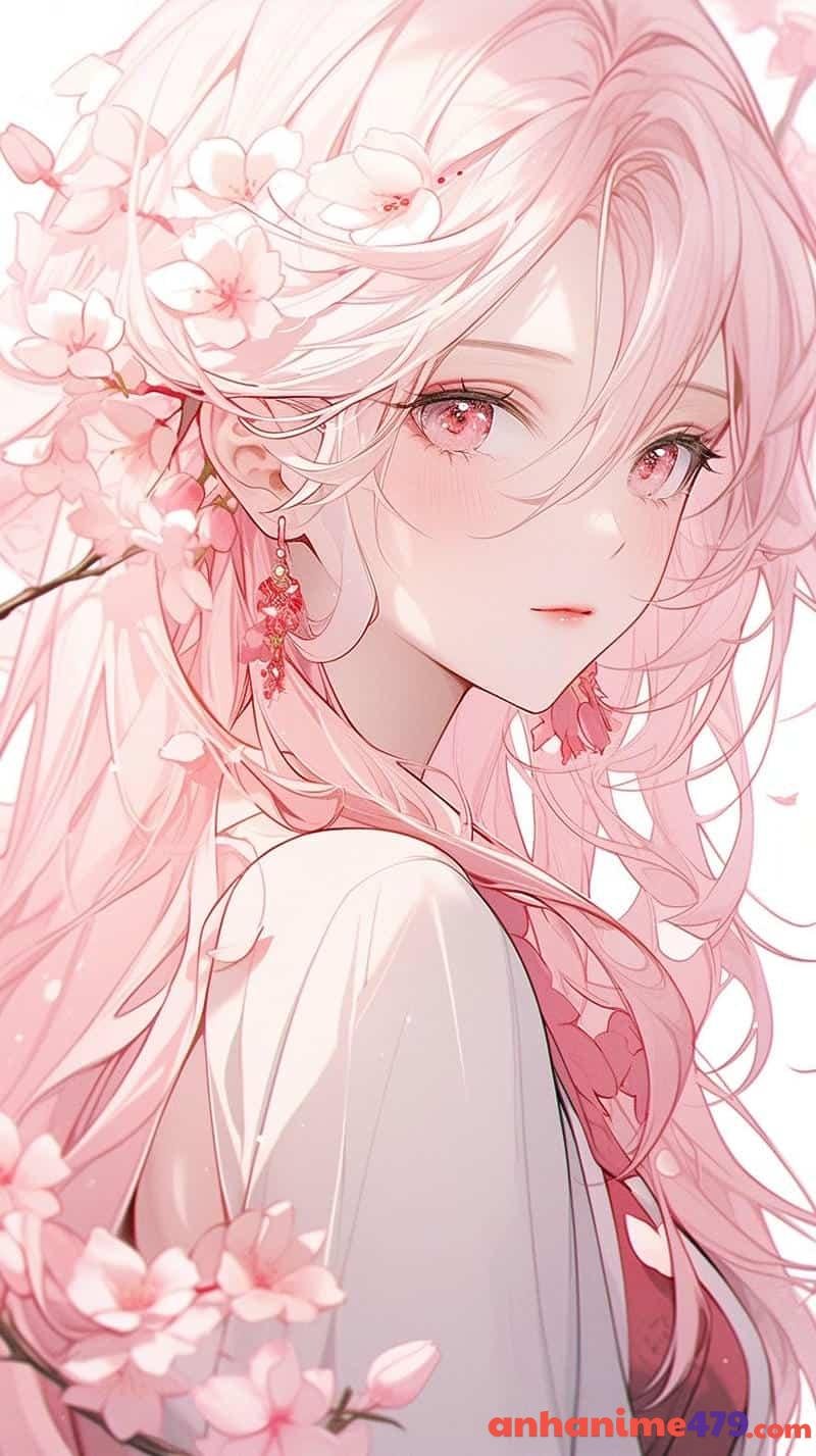 anime nữ tóc hồng nàng thơ