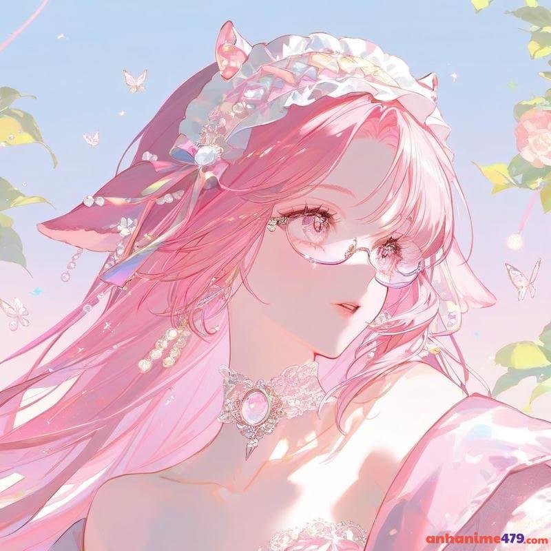anime nữ tóc hồng nàngthơ