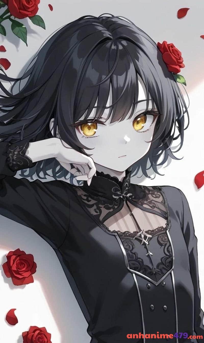 anime nữ tóc ngắn ảnh nền