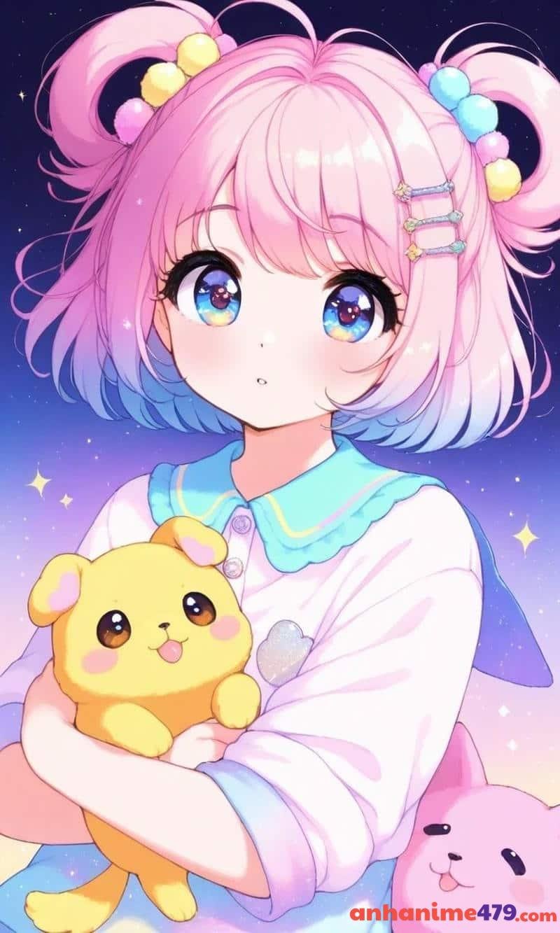 anime nữ tóc ngắn cưng