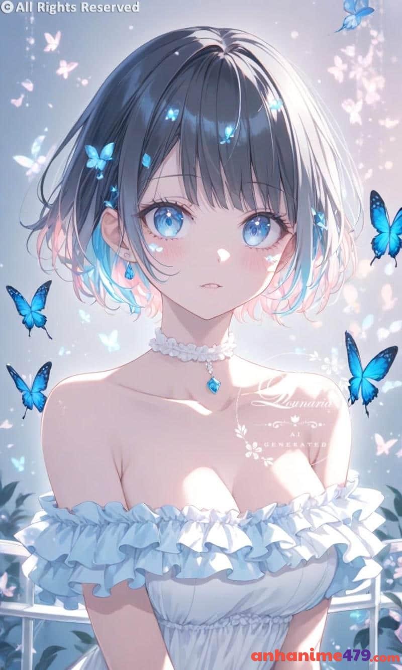 anime nữ tóc ngắn hình ảnh