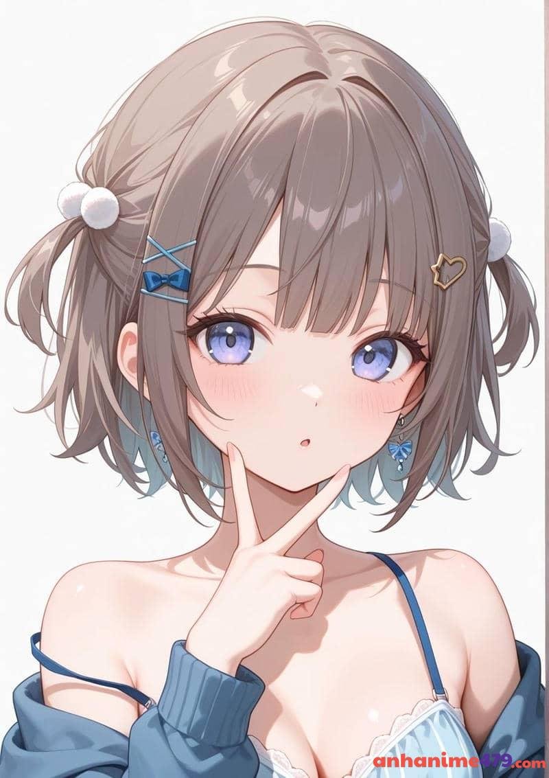 anime nữ tóc ngắn hình