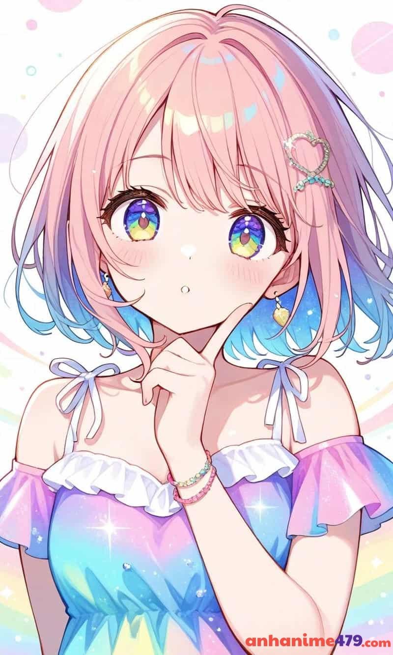 anime nữ tóc ngắn xinh đẹp