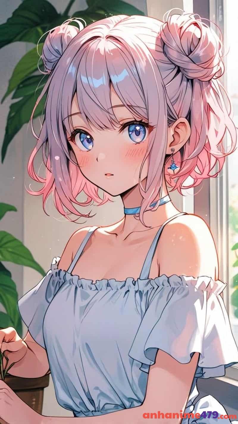 anime nữ tóc ngắn xinh