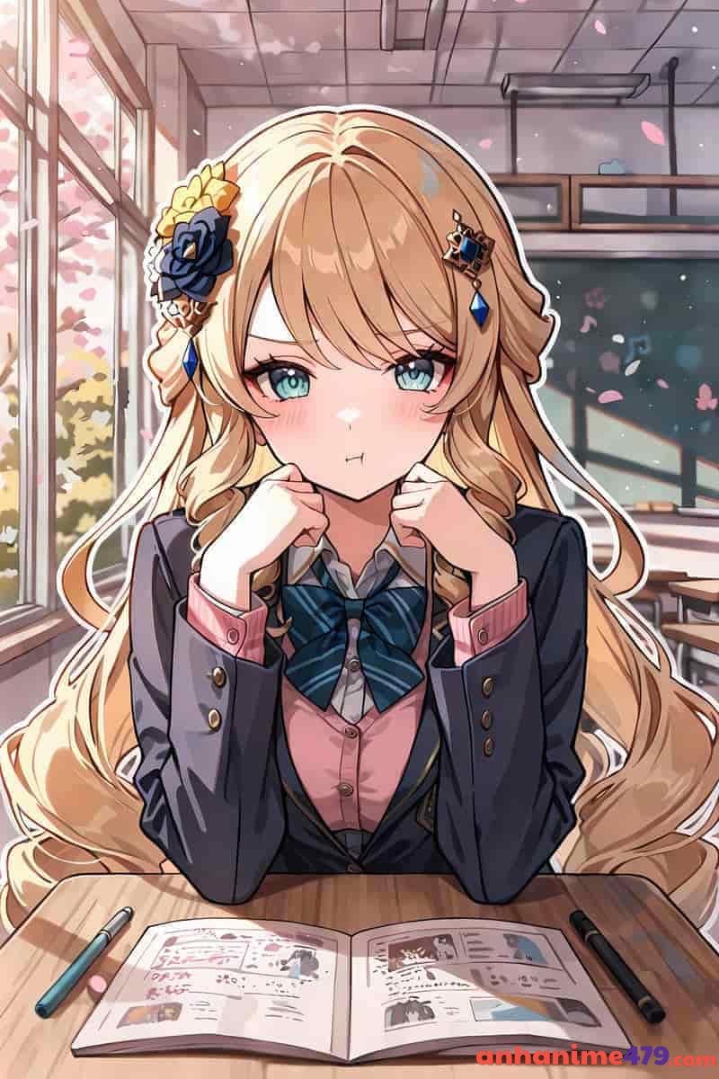 anime tóc vàng hình