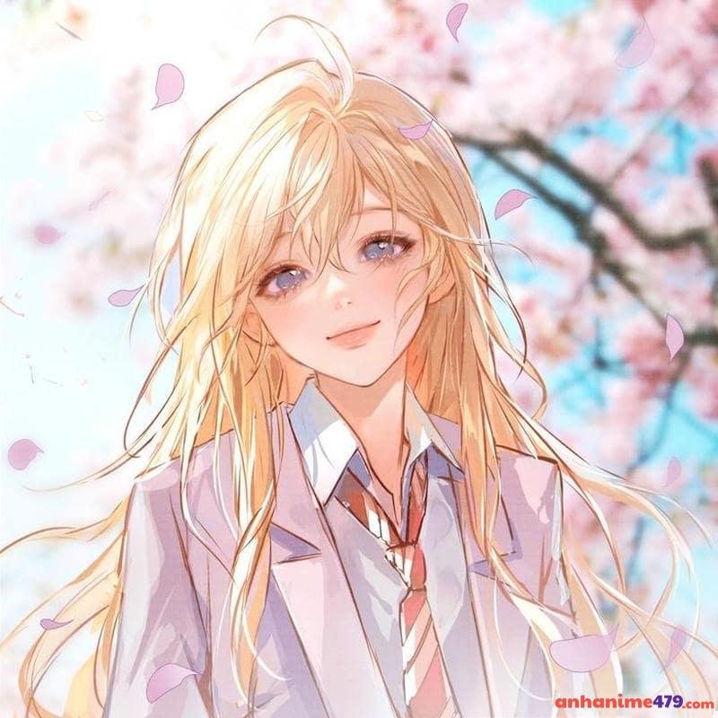 anime tóc vàng vẽ