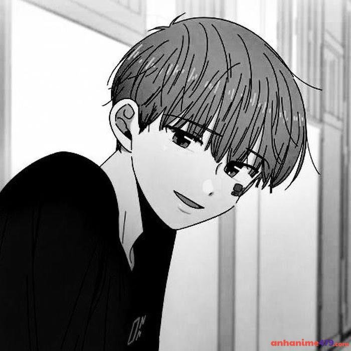 anime trắng đen cô độc