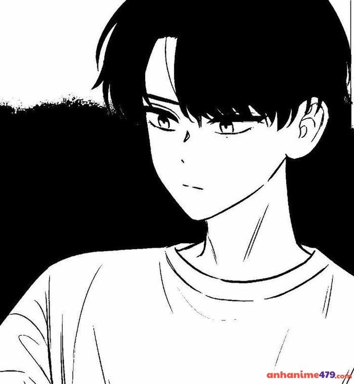 anime trắng đen dễ thương